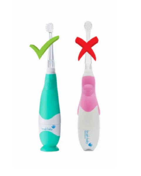 Змінні насадки на електричну дитячу зубну щітку Brush-Baby BabySonic 1-3 (Ірландія), 4 шт НФ-00000361 фото