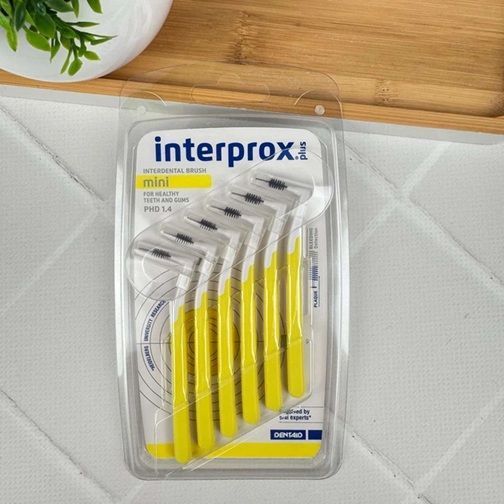 Набір міжзубних йоржиків DENTAID INTERPROX PLUS 2G Mini L-подібних 1,4мм (Іспанія), 6 шт НФ-00000946 фото