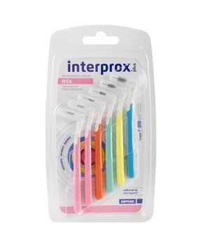 Набор межзубных ершиков DENTAID INTERPROX PLUS 2G Mix L-образных (Испания), 6 шт НФ-00000944 фото