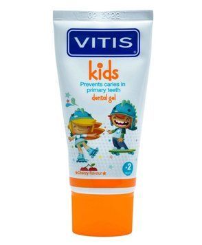 Детская зубная паста VITIS KIDS (Испания) с вишневым вкусом, 2-6 лет, 50 мл НФ-00000363 фото