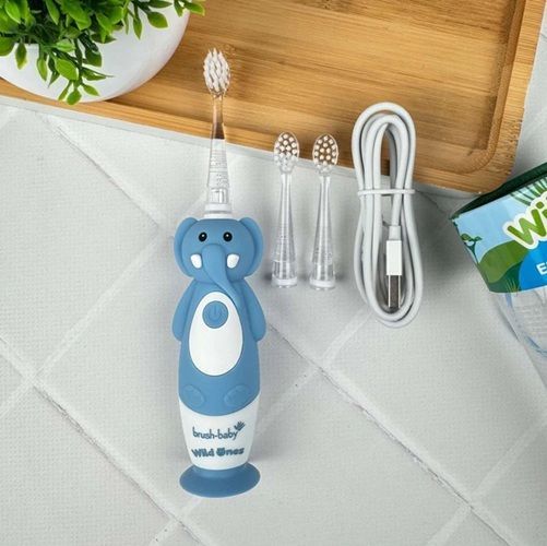 Електрична дитяча зубна щітка Brush-Baby WildOnes Sonic Toothbrush (Ірландія), 0-10 років НФ-00000247 фото