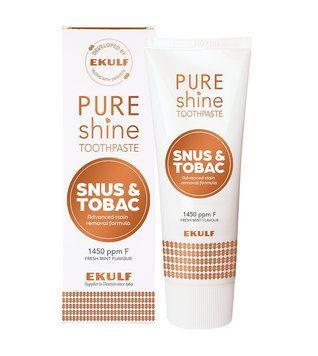 Зубная отбеливающая паста Ekulf Pure Shine Snus&Tobac (Швеция), 75 мл НФ-00000878 фото