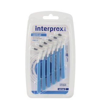 Набор межзубных ершиков DENTAID INTERPROX PLUS 2G Conical L-образных 1,7 мм (Испания), 6 шт НФ-00000986 фото