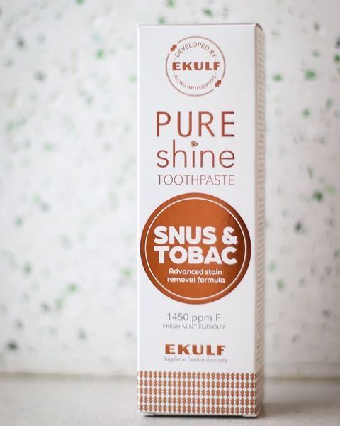 Зубна паста відбілююча Ekulf Pure Shine Snus&Tobac (Швеція), 75 мл НФ-00000878 фото
