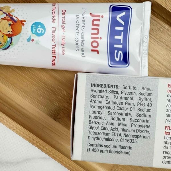 Детская зубная паста VITIS JUNIOR (Испания) с фруктовым вкусом, от 6 лет, 75 мл НФ-00000362 фото