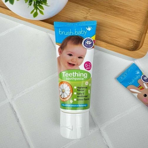Дитяча зубна паста Brush baby М'ятне яблуко (Ірландія), 0-2 роки, 50 мл НФ-00000215 фото