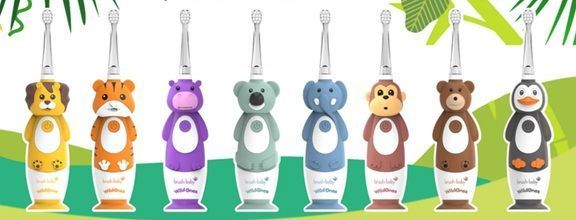 Электрическая детская зубная щетка Brush-Baby WildOnes Sonic Toothbrush (Ирландия), 0-10 лет НФ-00000283 фото