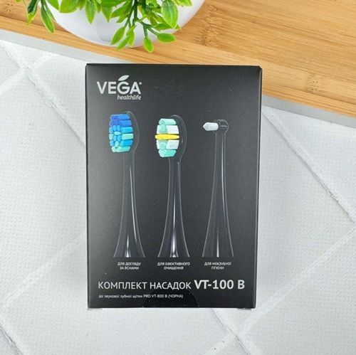 Насадки Vega VT-100B для звукової зубної щітки Vega VT-800 (КНР) НФ-00000816 фото