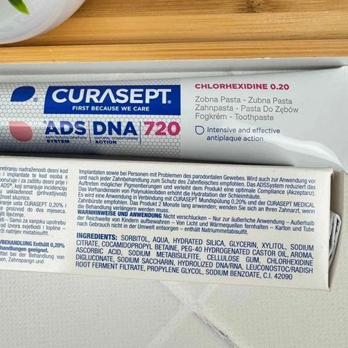 Зубная паста с хлоргексидином и гамамелисом Curasept ADS 720 + DNA (Италия), 75мл НФ-00000752 фото