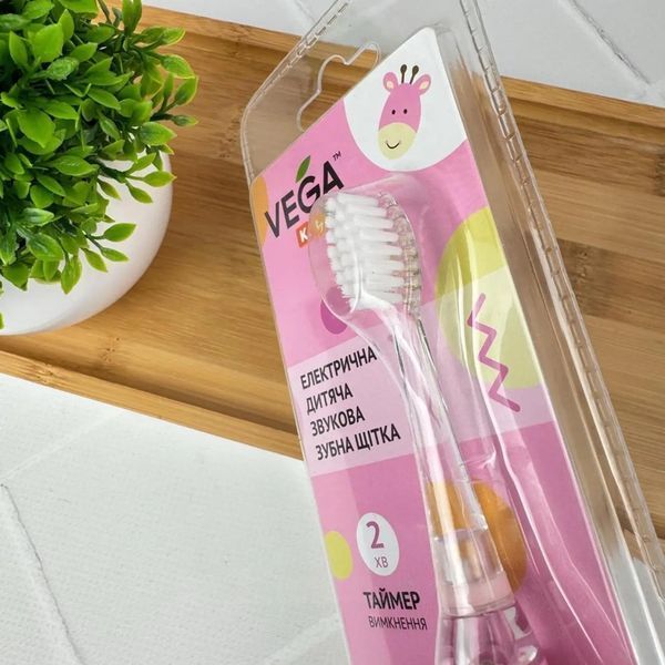 Електрична дитяча звукова зубна щітка Vega Kids VK-400P LIGHT-UP (КНР) НФ-00000076 фото