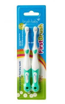 Набор детских зубных щеток Brush Baby First Brush (Ирландия), 0-18 месяцев НФ-00000158 фото