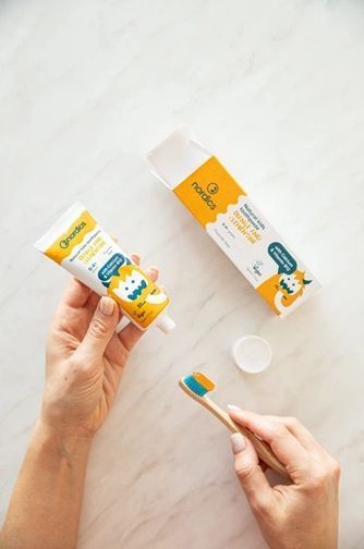 Детская зубная паста Nordics Kids Orange+Clementine (апельсин+мандарин), 50 мл, 0-4 года (Болгария) НФ-00000004 фото