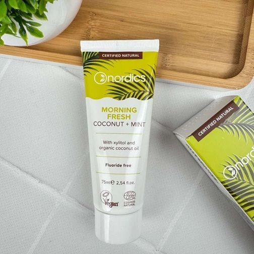 Зубная паста Nordics Cosmos Natural Morning Fresh кокос-мята, 75мл (Болгария) НФ-00000001 фото