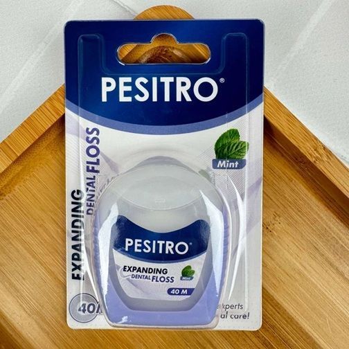 Зубна нитка м'ятна Pesitro Expanding Floss (КНР), 40 м НФ-00000714 фото