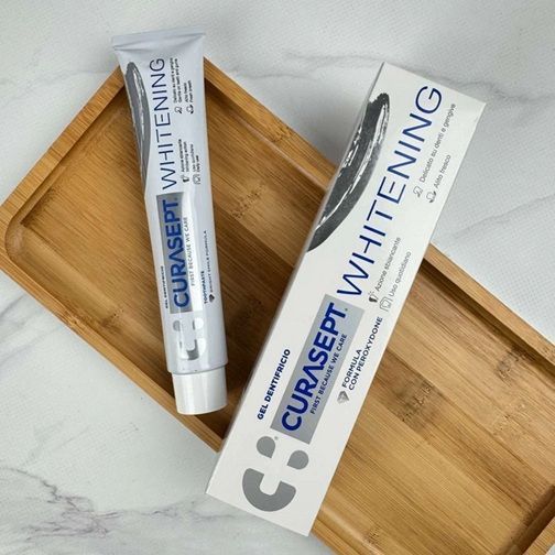 Зубная отбеливающая паста Curasept Whitening (Италия), 75 мл НФ-00000471 фото