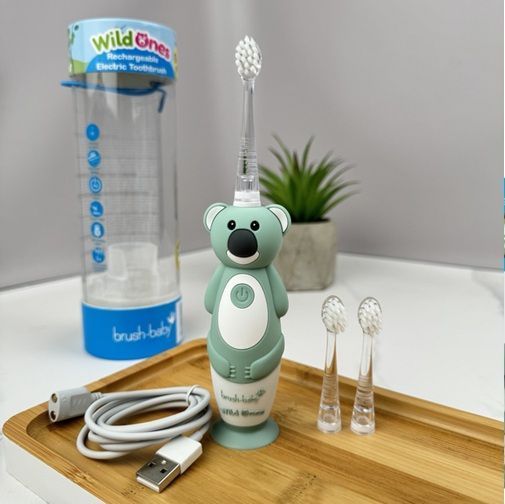 Електрична дитяча зубна щітка Brush-Baby WildOnes Sonic Toothbrush (Ірландія), 0-10 років НФ-00000313 фото
