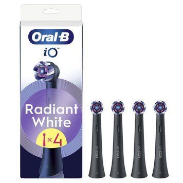 Змінні насадки на електричну зубну щітку Oral-B iO Radiant White (Німеччина), 4 шт, чорні НФ-00000858 фото