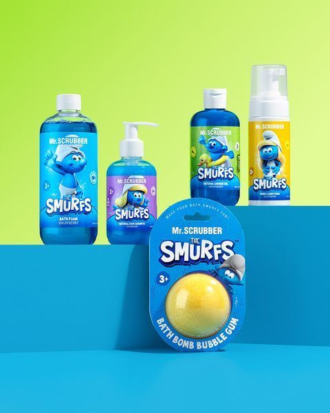 Бомбочка для ванни Bubble gum The Smurfs Mr. SCRUBBER (Україна), 200 г НФ-00000971 фото