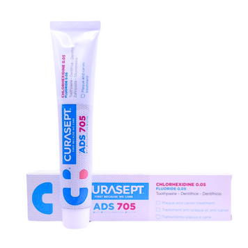 Зубная паста с хлоргексидином Curasept ADS 705 (Италия), 75 мл НФ-00000797 фото