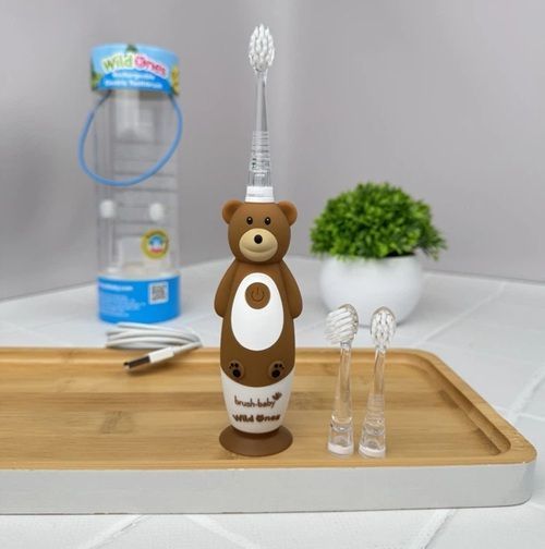 Электрическая детская зубная щетка Brush-Baby WildOnes Sonic Toothbrush (Ирландия), 0-10 лет НФ-00000282 фото