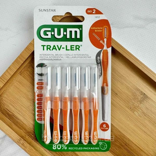 Набор межзубных ершиков Gum Trav-Ler (Испания), 6 шт НФ-00000111 фото
