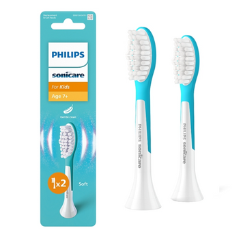 Сменные насадки на электрическую детскую зубную щетку Philips kids для детей 7+ лет (Нидерланды), 2 шт НФ-00000909 фото