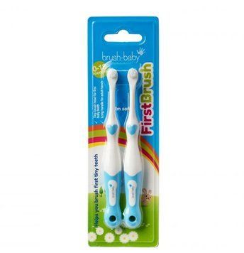 Набор детских зубных щеток Brush Baby First Brush (Ирландия), 0-18 месяцев НФ-00000156 фото