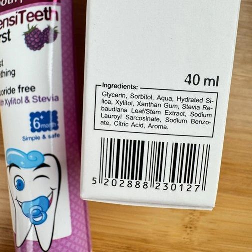 Зубная паста без фтора FrezyDerm SENSITEETH First Tooth Paste (Греция), от 6 месяцев, 40 мл НФ-00000425 фото