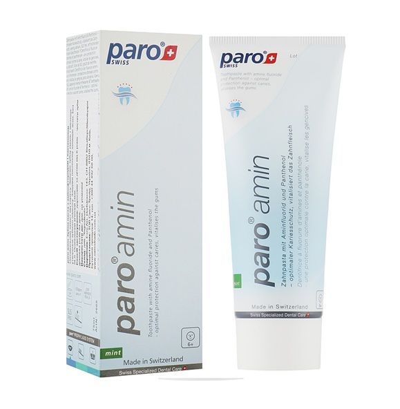 Зубная паста на основе аминофторида paro&reg; amin (Швейцария), от 6 лет, 75 мл НФ-00000134 фото