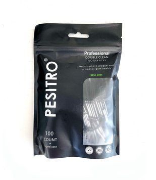 Флоспік Pesitro Double Clean Flosser Pick + тревел-кейс (КНР), 100 штук НФ-00000464 фото