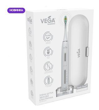 Электрическая звуковая зубная щетка на 5 режимов чистки Vega PRO VТ-800 (КНР) НФ-00000704 фото