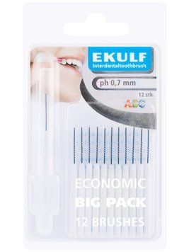 Міжзубні йоржики Ekulf pH 0.7мм (Швеція), 12 шт НФ-00001088 фото