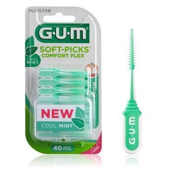 Набор межзубных щеток Gum Soft-Picks Comfort Flex (Испания), размер М, 40 шт. НФ-00000598 фото