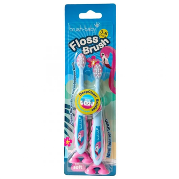 Набор детских зубных щеток Brush Baby Floss Brush (Ирландия), 3-6 лет НФ-00000590 фото