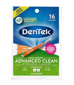 Межзубные очистители DenTek Easy brush для стандартных промежутков (США), 16 шт НФ-00000452 фото