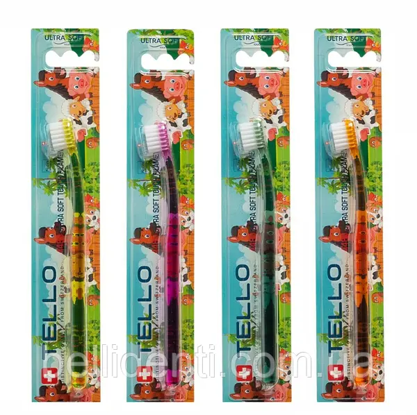 Дитяча зубна щітка Tello Ultra Soft 4480 (Швейцарія), 5-10 років НФ-00000411 фото