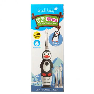Электрическая детская зубная щетка Brush-Baby WildOnes Sonic Toothbrush (Ирландия), 0-10 лет НФ-00000281 фото