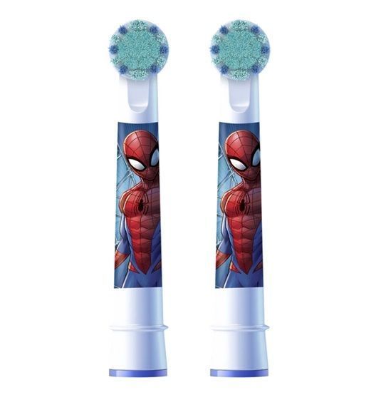 Сменные насадки на электрическую детскую зубную щетку Oral-B Kids Человек-паук 3+ (Германия), 2 шт НФ-00001149 фото