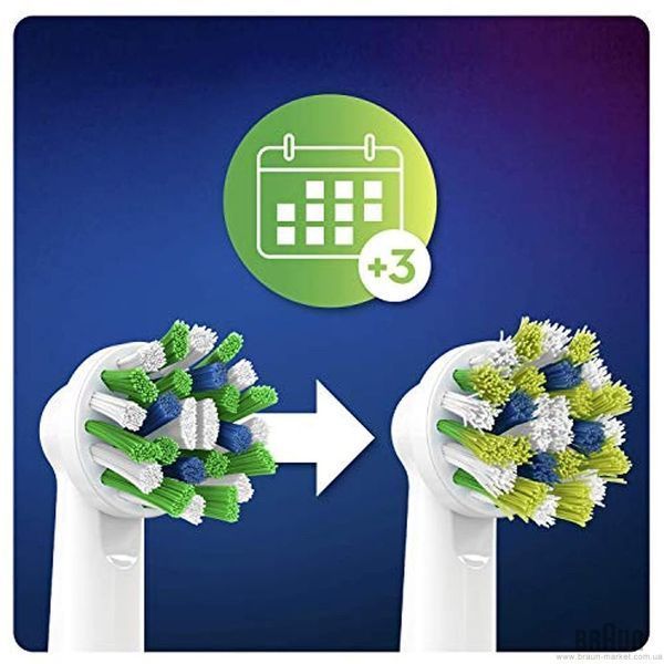 Змінні насадки на електричну зубну щітку Oral-B Cross Action Clean Maximiser EB50RB (Німеччина), 4 шт НФ-00000611 фото