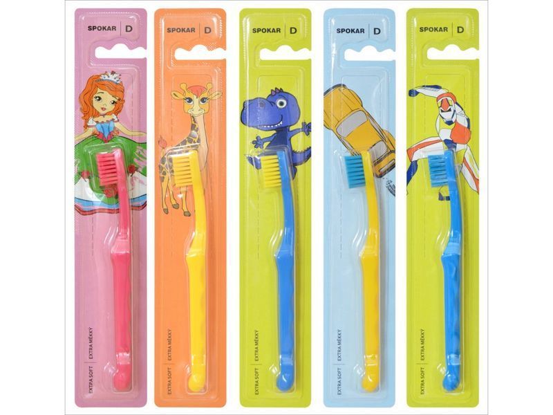 Дитяча зубна щітка Spokar 3432 D extra soft (Чехія), 0-6 років НФ-00000345 фото