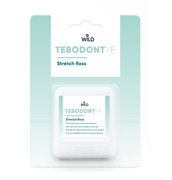 Зубная нить с маслом чайного дерева и фторидом натрия Dr. Wild TEBODONT-F (Швейцария), 50 м НФ-00000173 фото