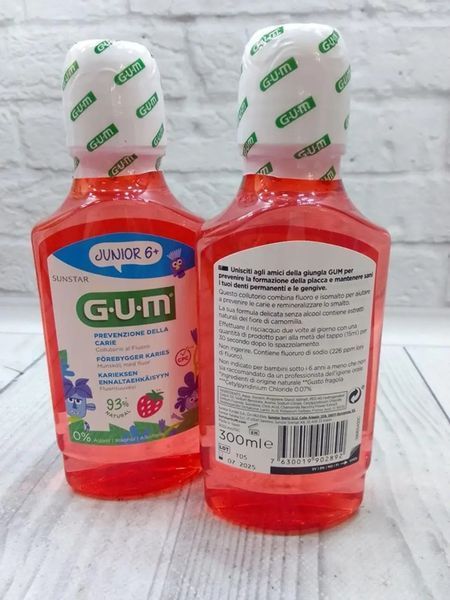 Детский ополаскиватель для полости рта Gum Junior (Испания) 6-12 лет, 300 мл НФ-00000176 фото