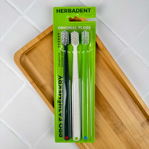 Набор зубных щеток Herbadent ultrasoft (Чехия) НФ-00000368 фото