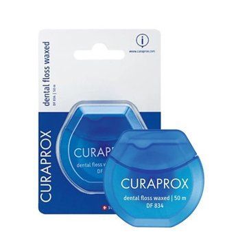 Зубная нить Curaprox вощеная с ароматом мяты (Швейцария), 50 м НФ-00000070 фото