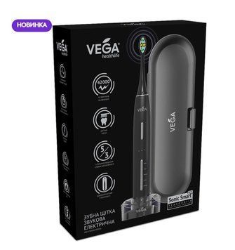 Электрическая звуковая зубная щетка на 5 режимов чистки Vega PRO VТ-800 (КНР) НФ-00000705 фото