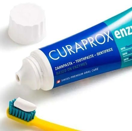 Дитяча зубна паста від нальоту Прістлі Curaprox Enzycal Zero (Швейцарія) НФ-00000848 фото