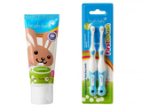Акционный набор зубная паста Brush baby 0-3 года, 50мл + Детская зубная щетка Brush Baby First Brush 0-1 НФ-00000950 фото